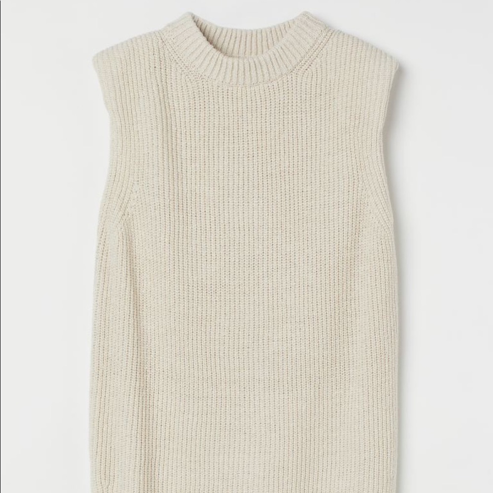 H&M crest knit sweater vest